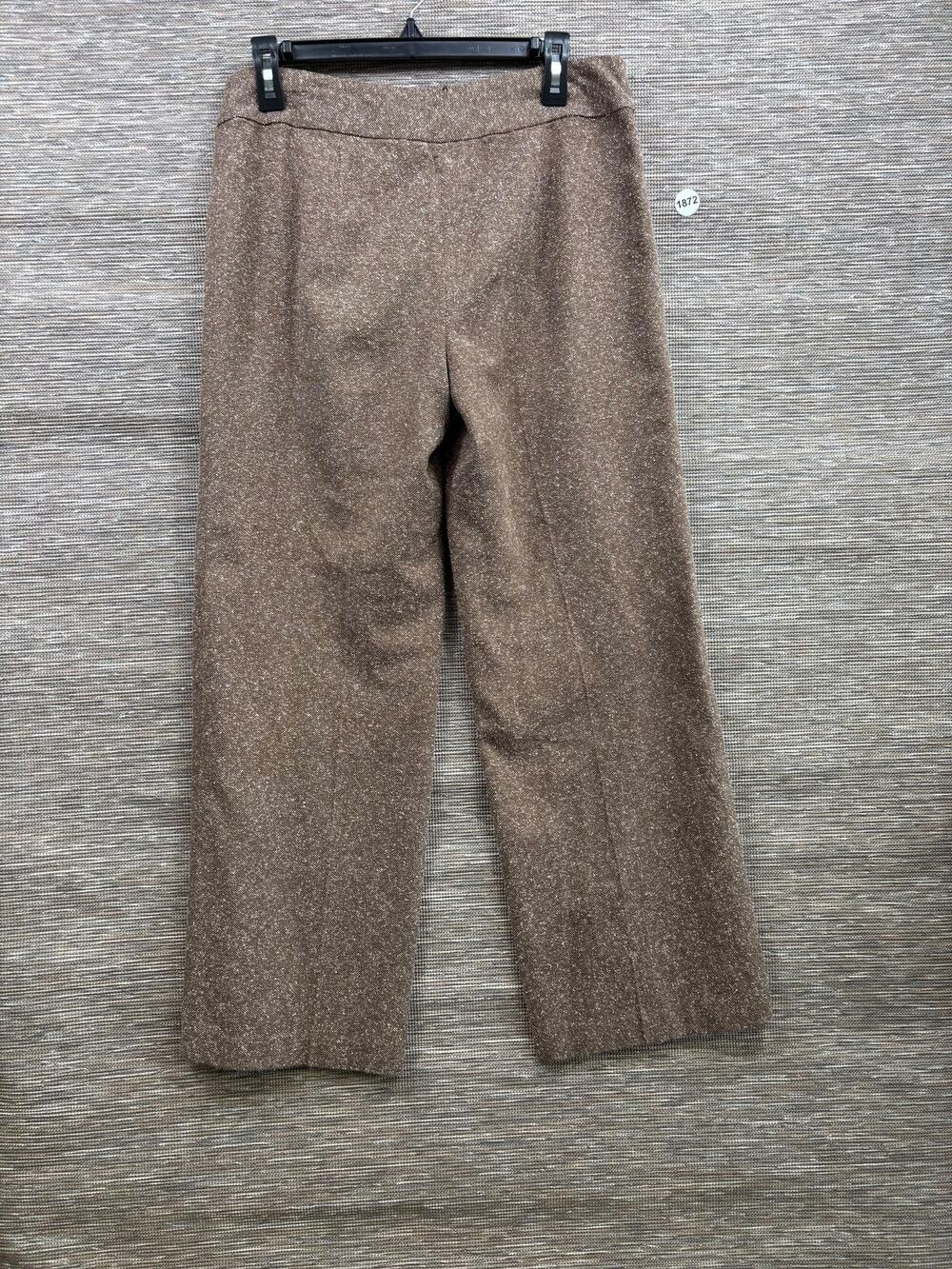 Jones Wear Petite Dress Pants Womens Size 10P Brown Tweed Lined Career Office